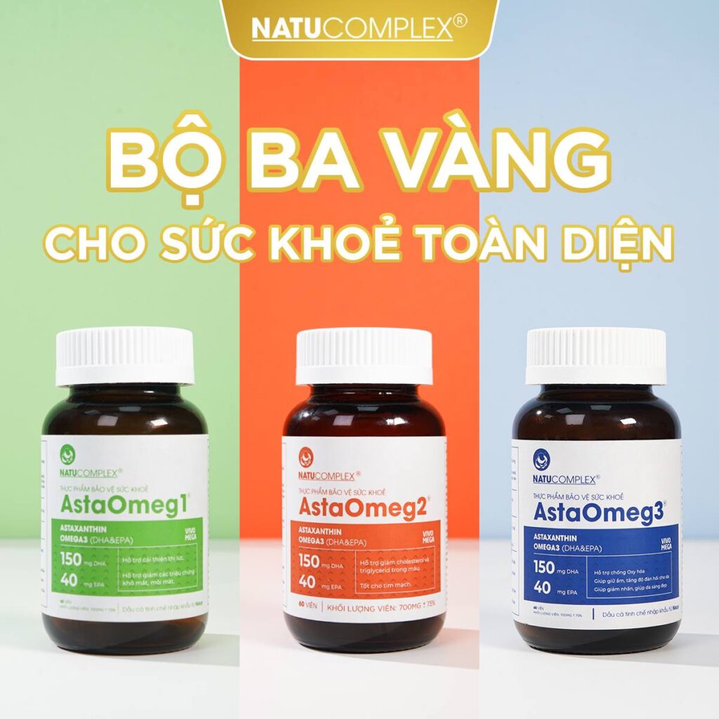 AstaOmeg: Bộ ba vàng cho sức khỏe toàn diện